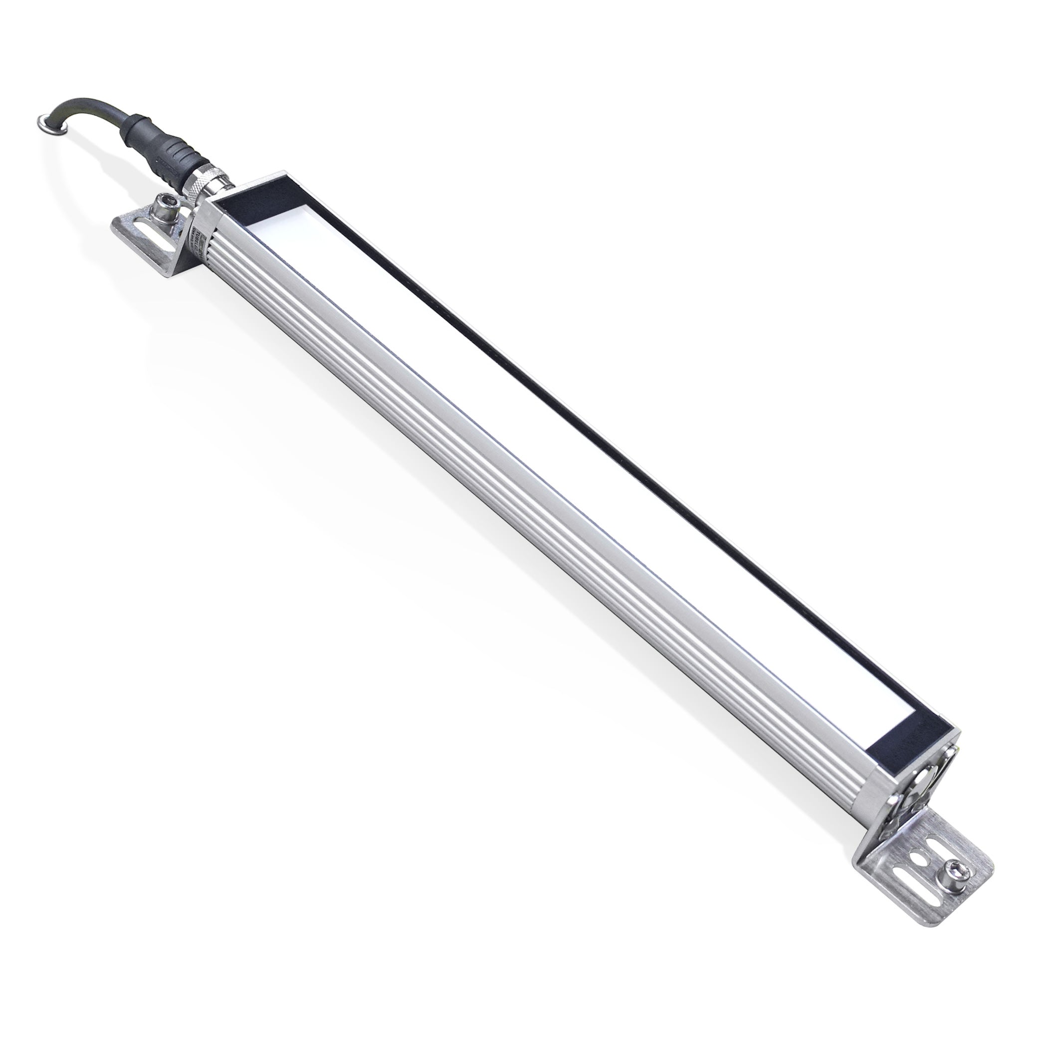 Maskinlampe i Ø40mm design, i længder fra 190-1040 mm, 24Vdc, passer perfekt der hvor pladsen er trang, TUBELED_40 - shop.cncmidt.dk