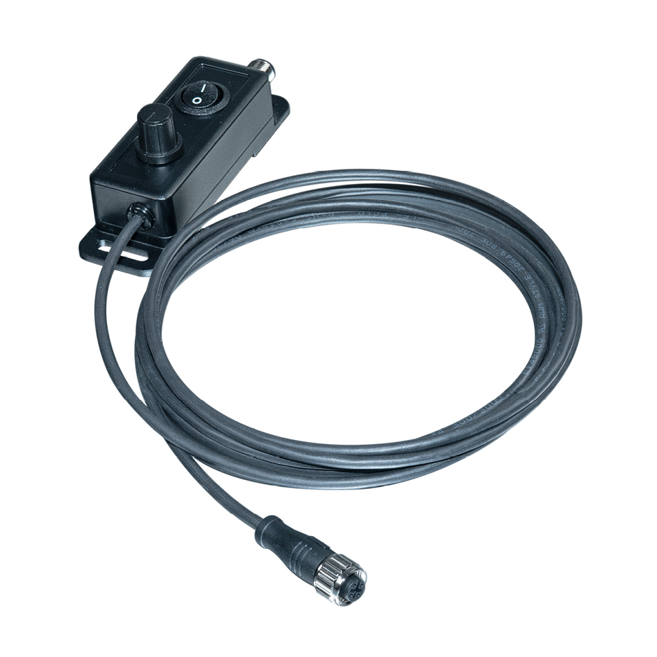 DIMM-BOX til justering af lysstyrke på LED lamper, M12, 24Vdc, max 144/96W (210700-04/06)