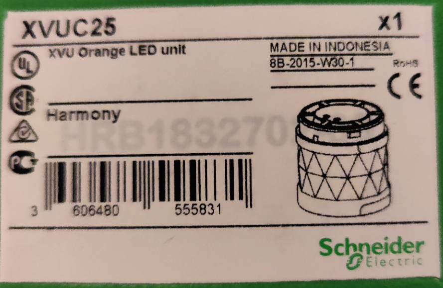 Schneider Electric, XVUC25, Orange LED